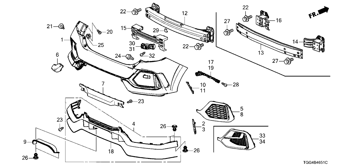 Honda 71513-TGH-A50ZB Garnish, Passenger Side (Rallye Red)