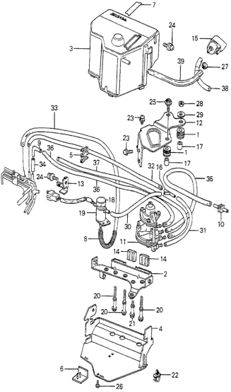 Honda 18727-PB3-661 Label, Control Box (No.2)