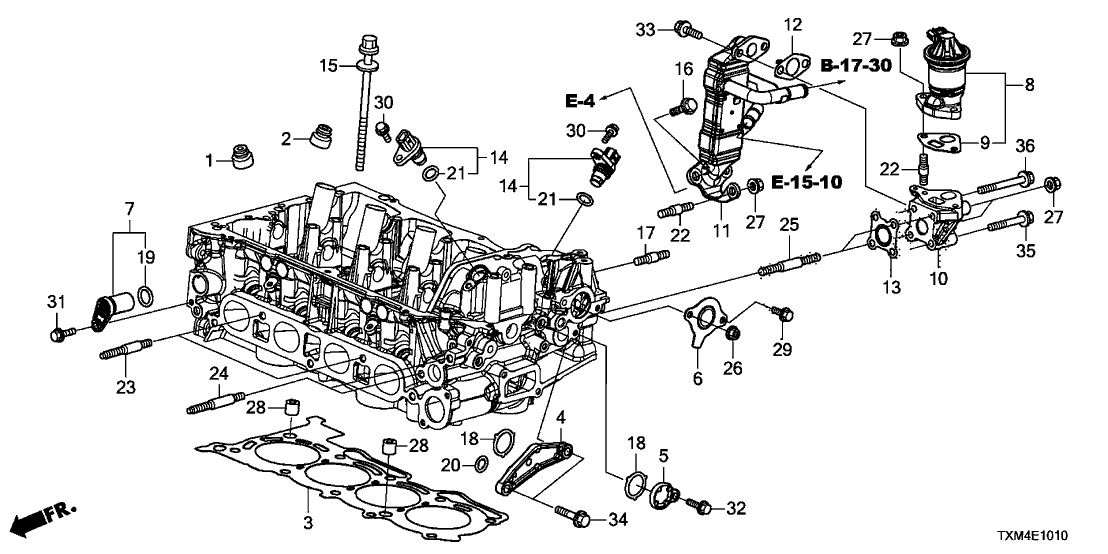 Honda 12511-5P6-000 Plate In, Cylinder Head