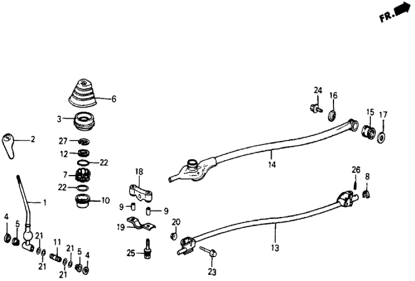 Honda 54101-SB6-000 Lever, Change