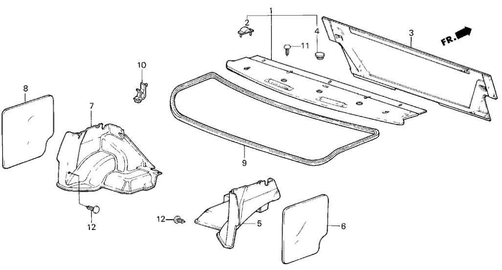 Honda 74821-SB4-000ZB Cover, RR. Tray Hinge *YR89L* (PALMY BROWN)