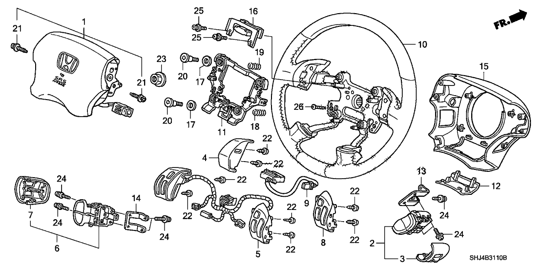 Honda 78524-S2X-N61 Spring B, Horn