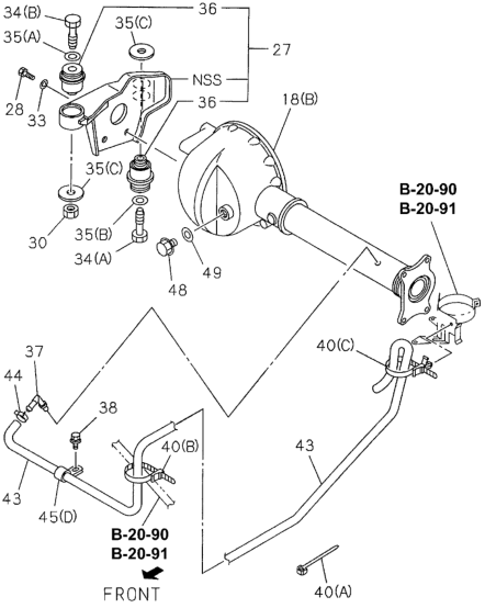 Honda 9-09525-073-0 Clip, FR. Air Breather Hose (Id=11)