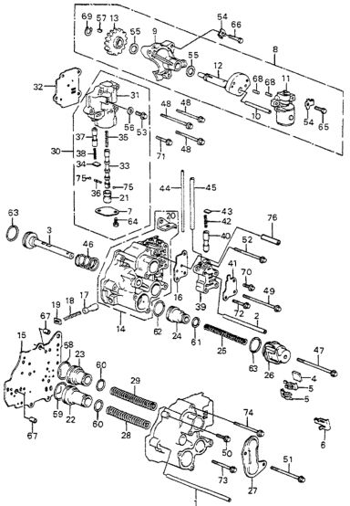 Honda 27572-PC9-010 Piston, Second Accumulator