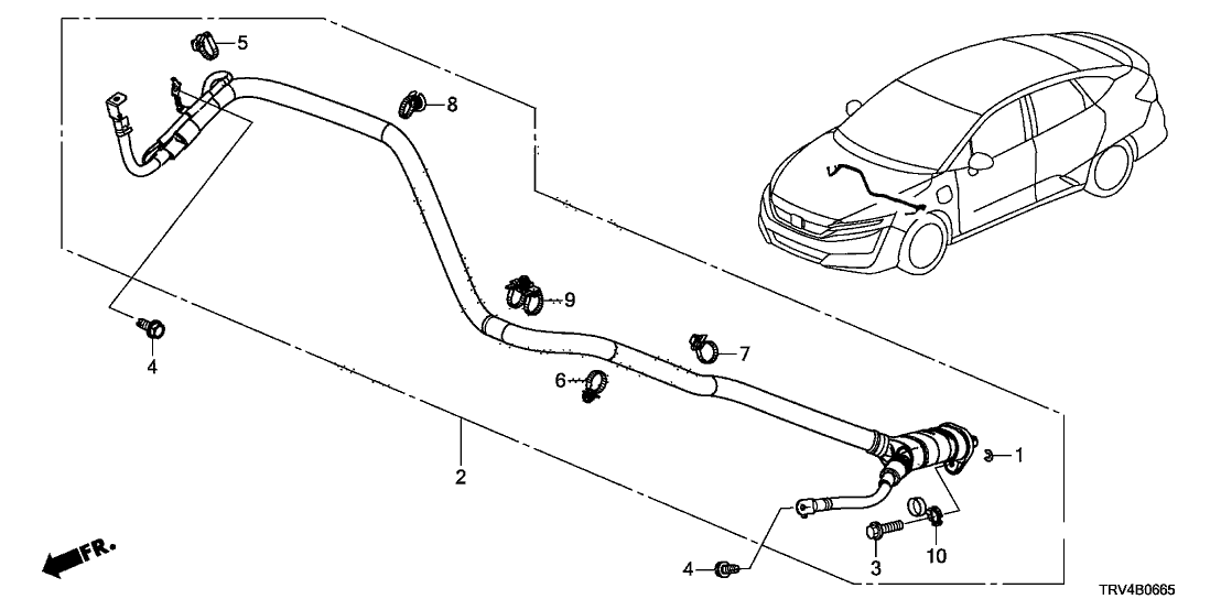 Honda 32421-TRV-A00 Cable Assy., D/V