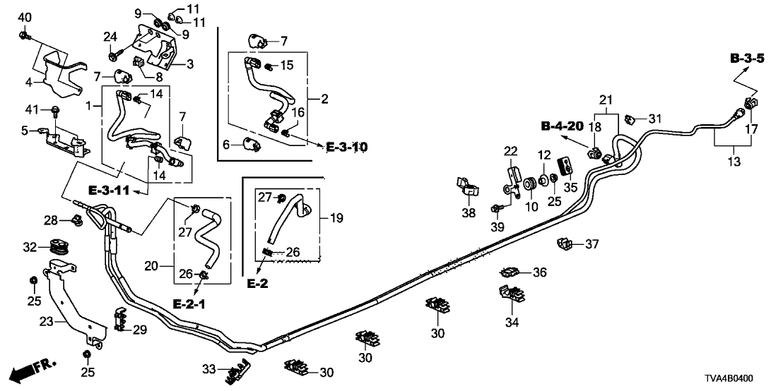 Honda 91597-TVA-A01 Cover, Fuel Pipe (E)