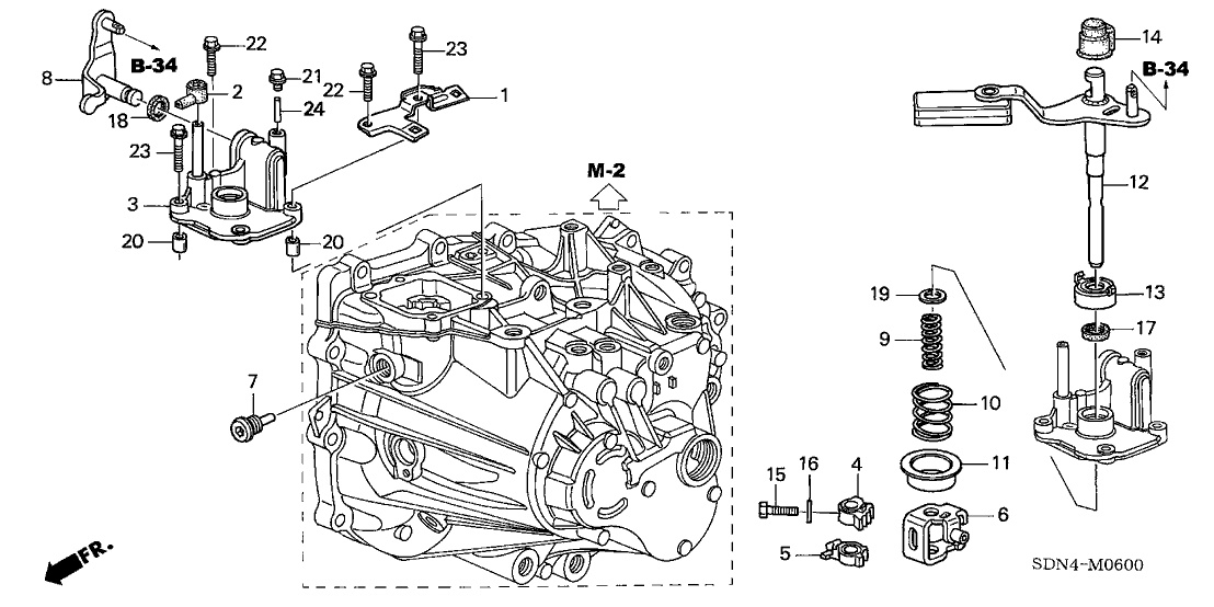 Honda 21520-RAP-000 Cover, Shift Arm