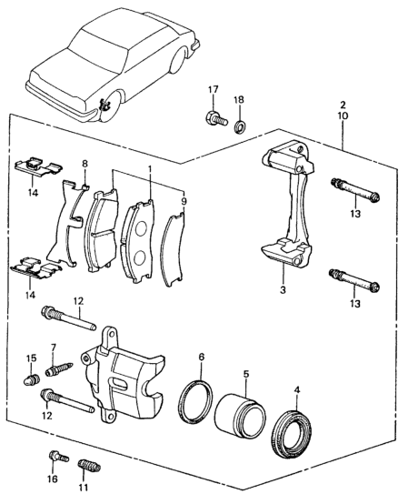 Honda 45228-692-671 Shim, Brake Pad