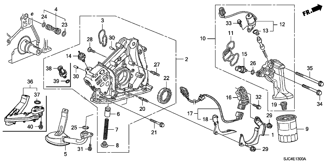 Honda 90042-RGL-A01 Bolt, Stud (6X14)