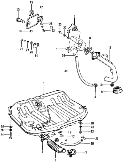 Honda 70462-634-305 Pipe, Fuel Filler