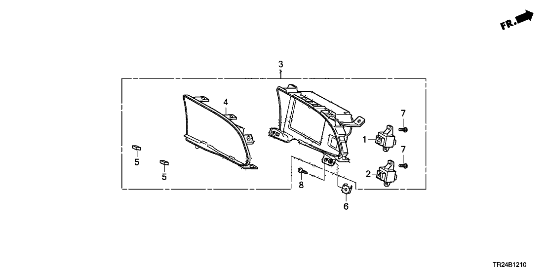 Honda 78260-TR2-A21RM Display, Usb Audio