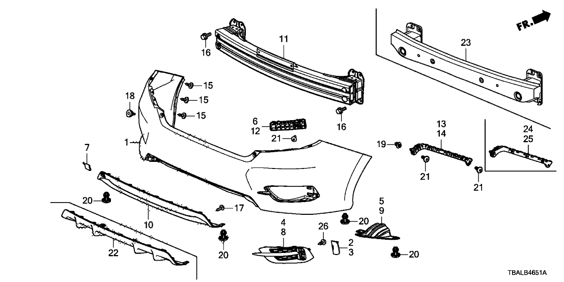 Honda 71506-TEA-T50 COVER, RR. TOWING HOOK