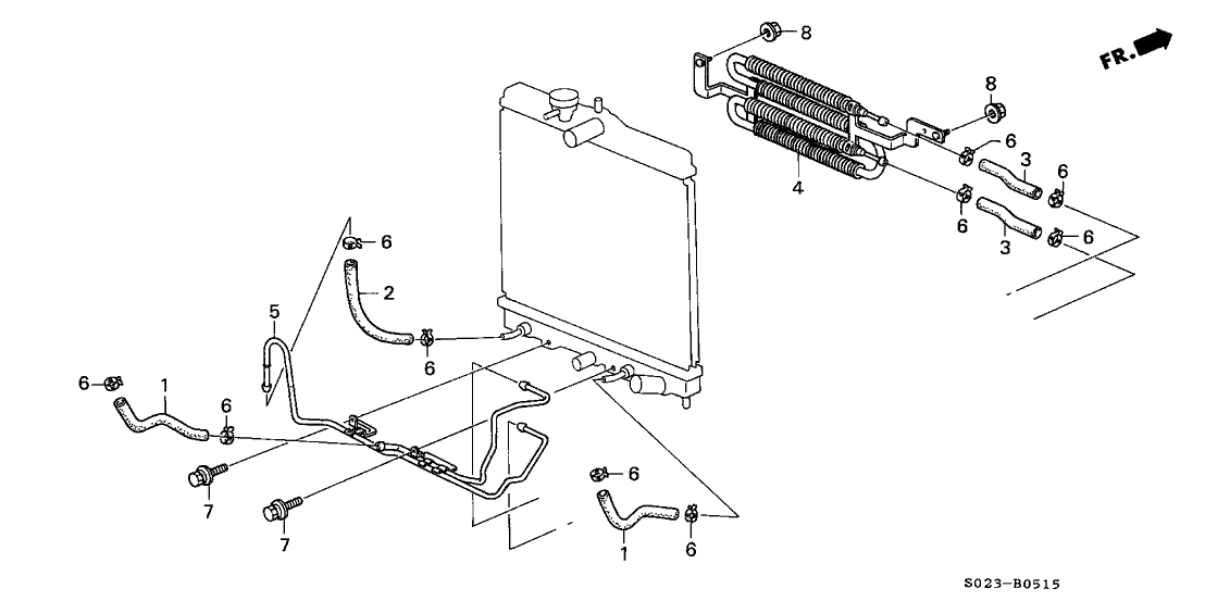 Honda 25510-P2A-A01 Cooler (ATf)