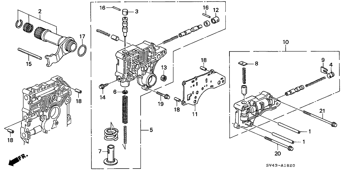 25155-P0Z-000 Honda Stator Shaft Assembly