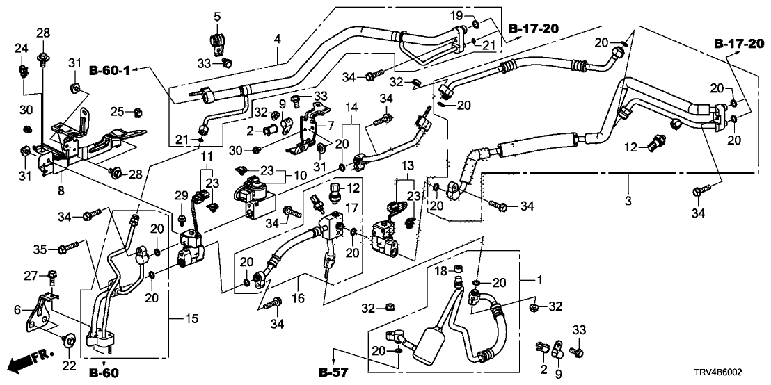 Honda 80363-TRV-A00 Stay A, Valve Module