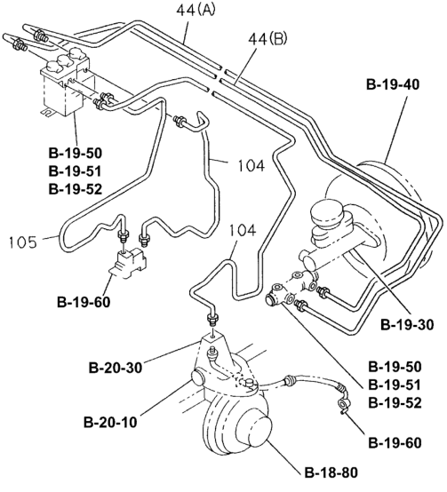 Honda 8-97101-927-4 Pipe, Passenger Side Brake