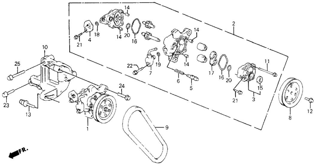 Honda 56997-PM3-010 Bracket, Power Steering Pump