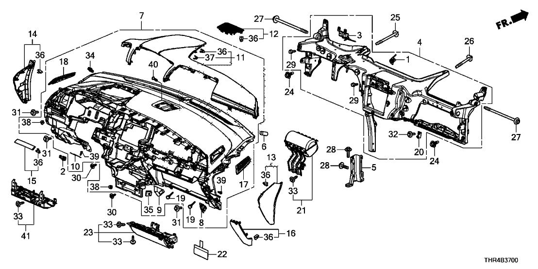 Honda 77531-THR-A01 Bracket, Damper