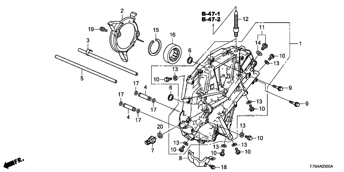 Honda 21245-6G3-004 PLATE COMP, L. COVER