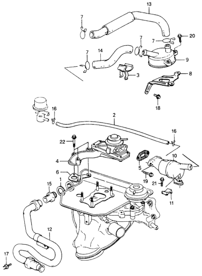 Honda 18796-PA5-700 Tube B, Air Suction