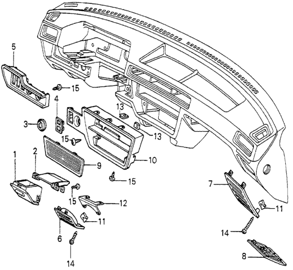 Honda 66842-692-660 Panel, Auto Radio