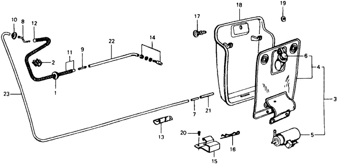 38586-658-921ZA Honda Cover, RR. Washer Bag *NH1L* (BLACK)