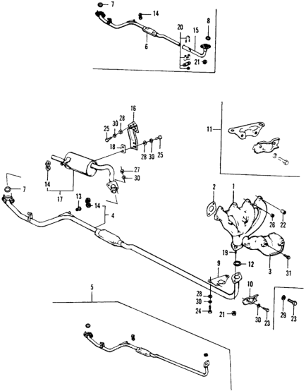 Honda 18305-634-930 Mount, Muffler