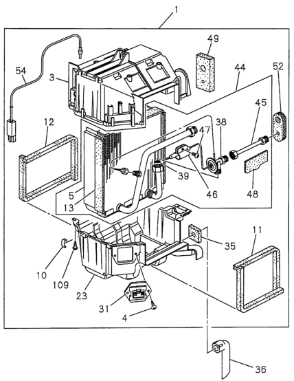 Honda 8-97201-423-0 Evaporator Assy.