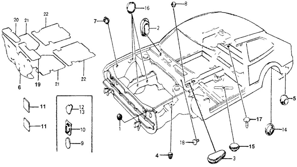 Honda 65841-671-672 Insulator, Dashboard (Lower)