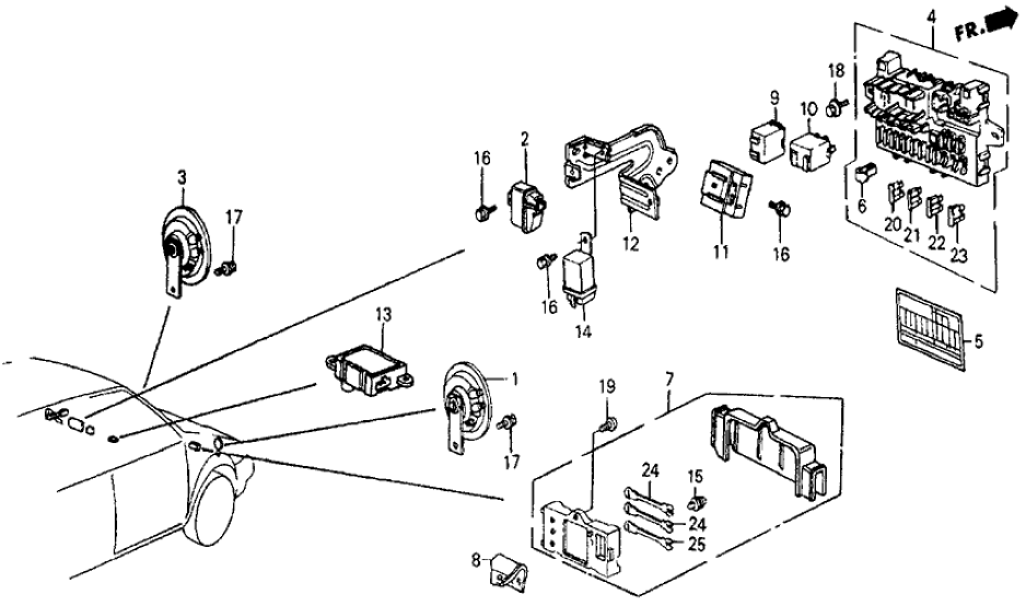 38205-SB6-660 Honda Fuse Label