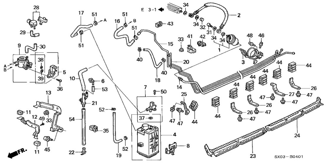 Honda 91595-SN7-931 Clip B, Fuel Pipe