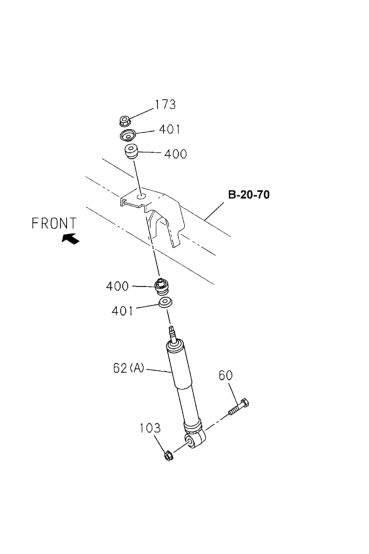 Honda 8-97301-078-1 Absorber Asm Shock