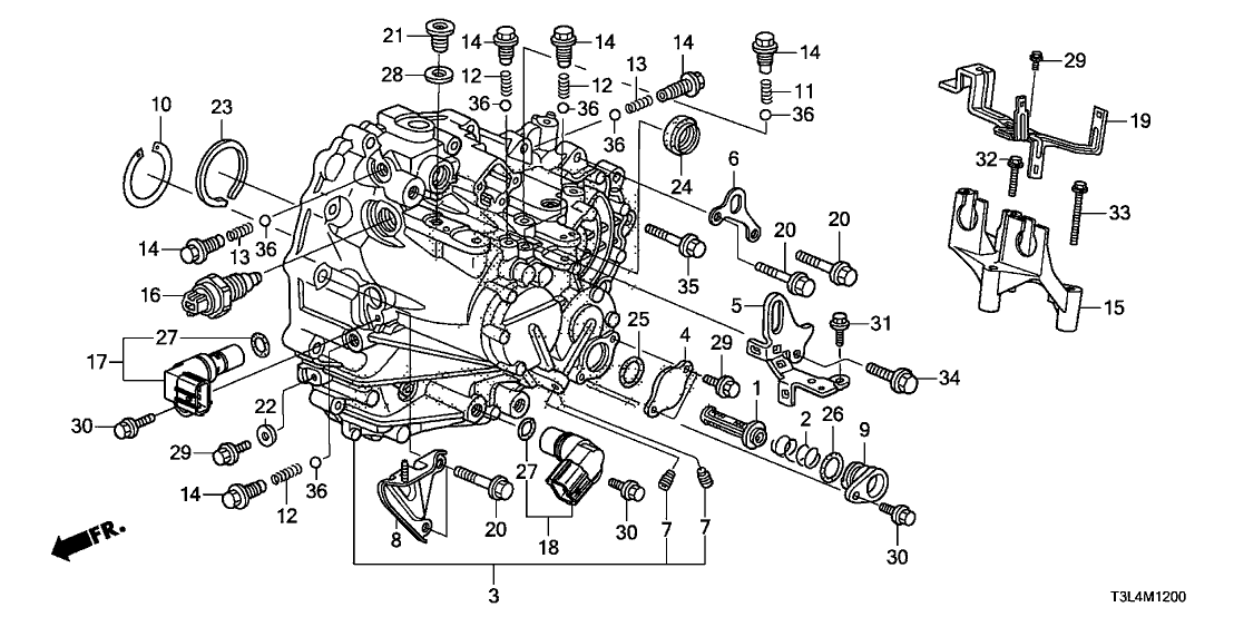 Honda 21250-RK6-000 Stay, Clutch Pipe