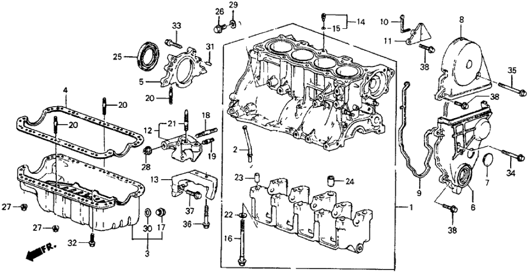 Honda 11910-PE0-030 Bracket, Engine Mounting