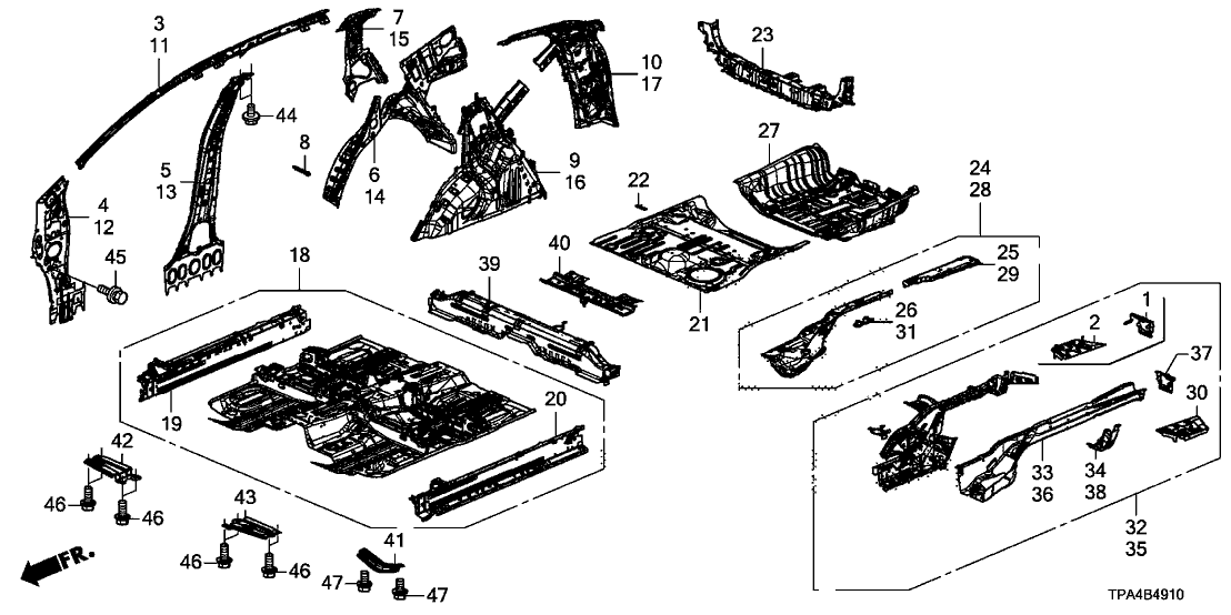 Honda 65515-TMB-H00ZZ BRKT,DC CABLE GUARD