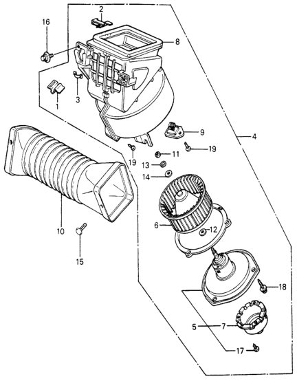 Honda 39410-SA0-671 Blower Assembly