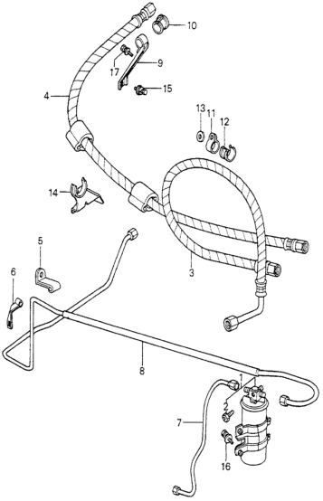 Honda 38674-671-000 Rubber, Hose Clamp