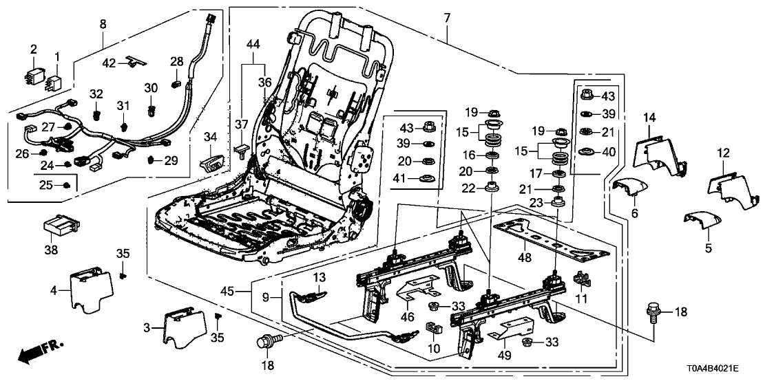 Honda 81136-T0A-A11 Frame Comp R,Fr