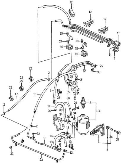 Honda 53739-SA5-000 Tube E, Power Steering Oil