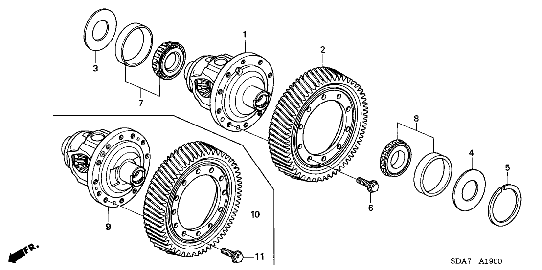 41233-RDW-000 Honda Final Driven Gear