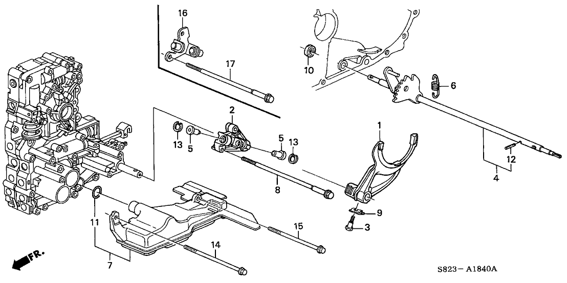 Honda 24410-P7X-000 Shaft, Control