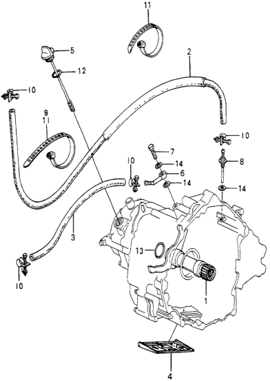 Honda 25213-PB1-903 Hose, Oil Cooler Outlet (Meiji)