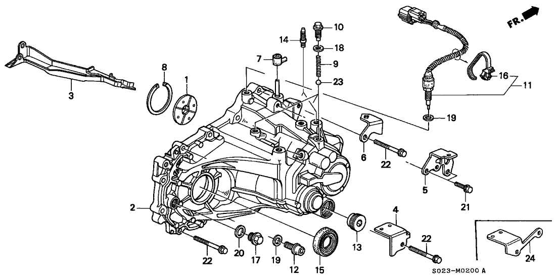 Honda 21200-P4A-B00 Case, Transmission