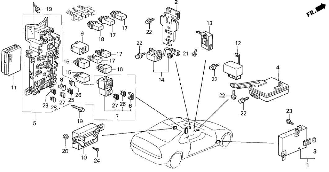 Honda 28100-P15-A42 Control Unit, AT