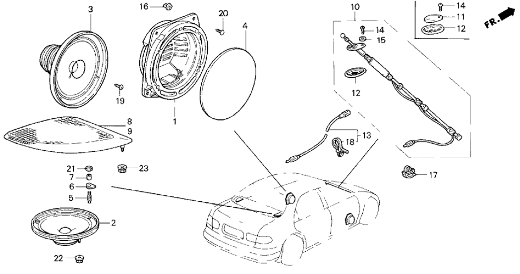 Honda 39123-SR4-A01 Screw