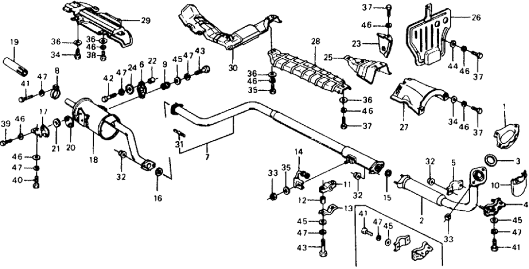 Honda 18307-663-023 Muffler, Exhuast