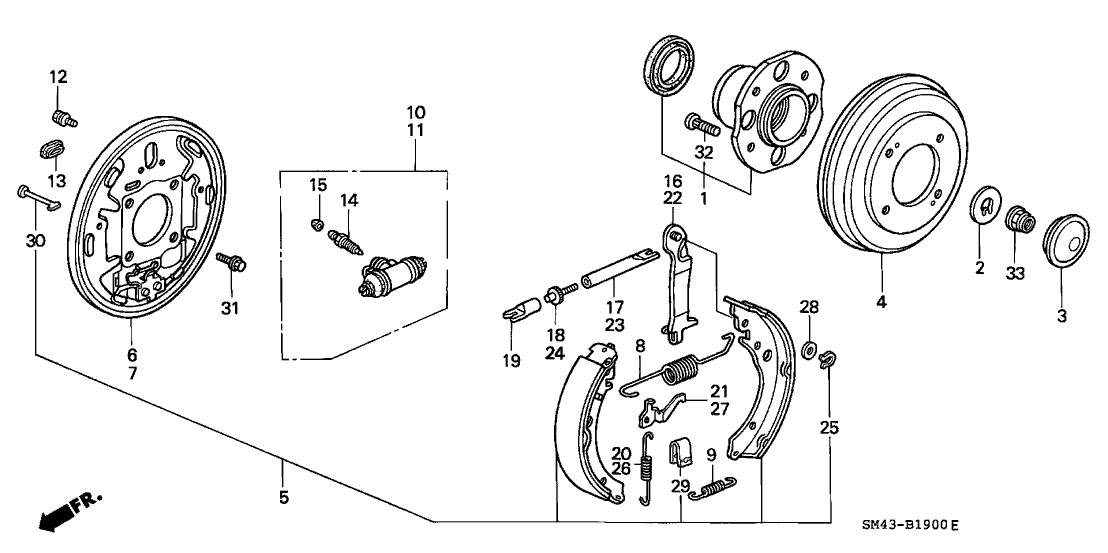 Honda 43363-SM4-A01 Bolt, R. Adjuster