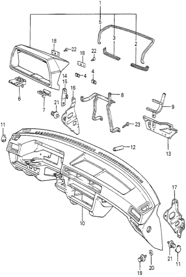 Honda 66885-692-660 Bracket, L. Instrument Panel