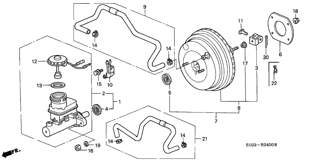 Honda 46402-S10-A02 Tube Assy., Master Power