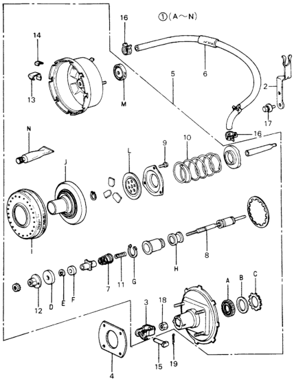 Honda 46400-SA0-953 Power Assy., Master (Nisshin)